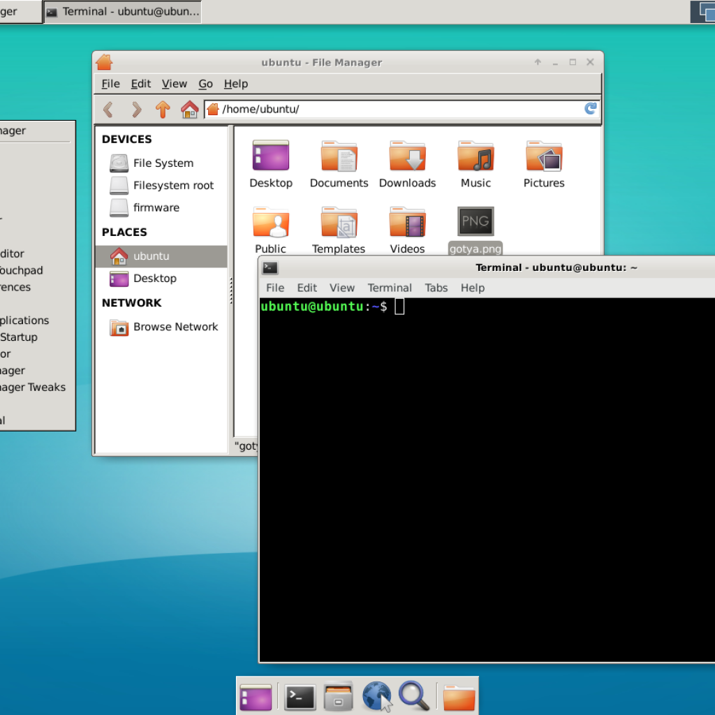 نصب دسکتاپ xfce4